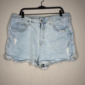 Wild Fable Light Wash Distressed Women’s Denim Shorts- 17